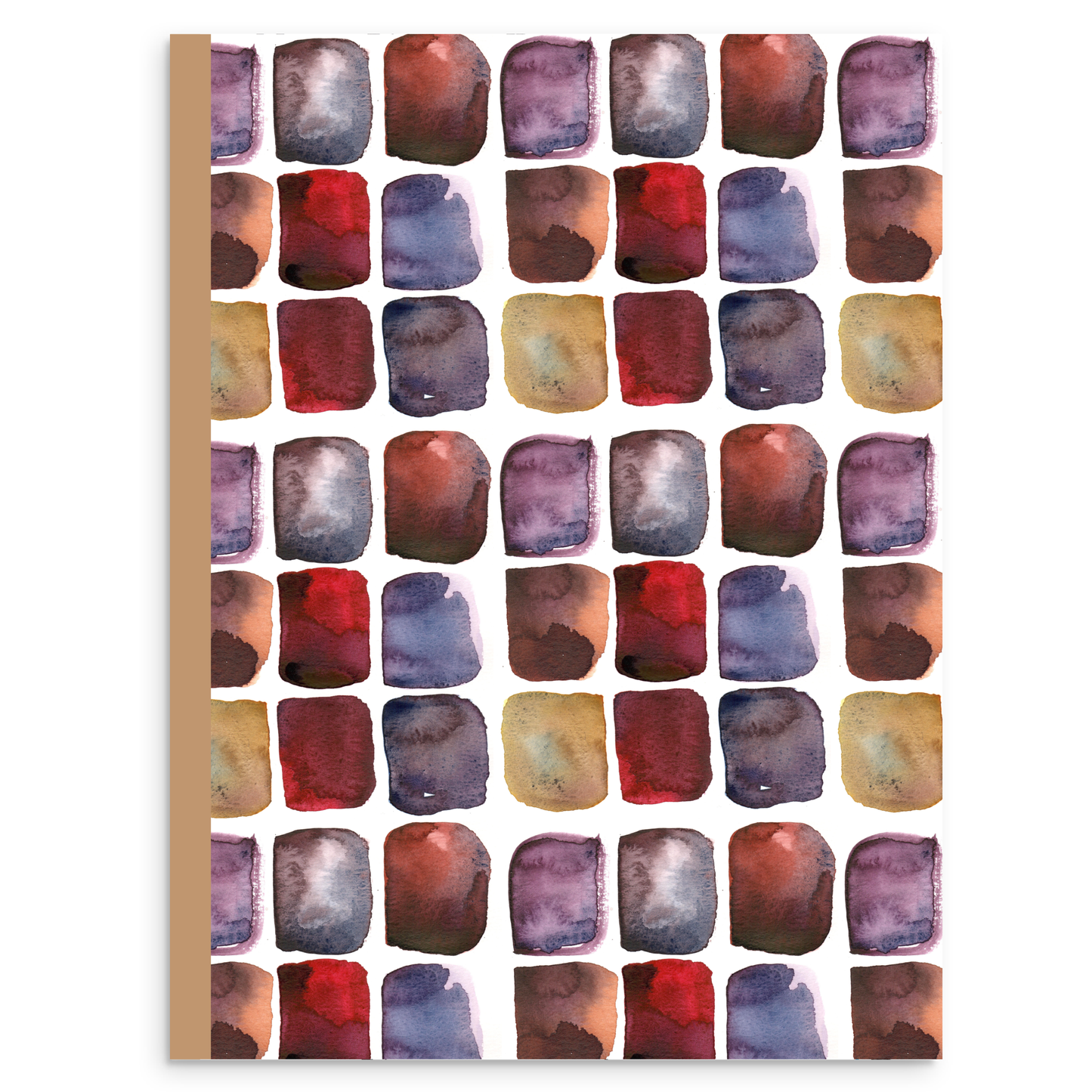 Watercolor Fall Cubes - Blank Sheet Music Notebook