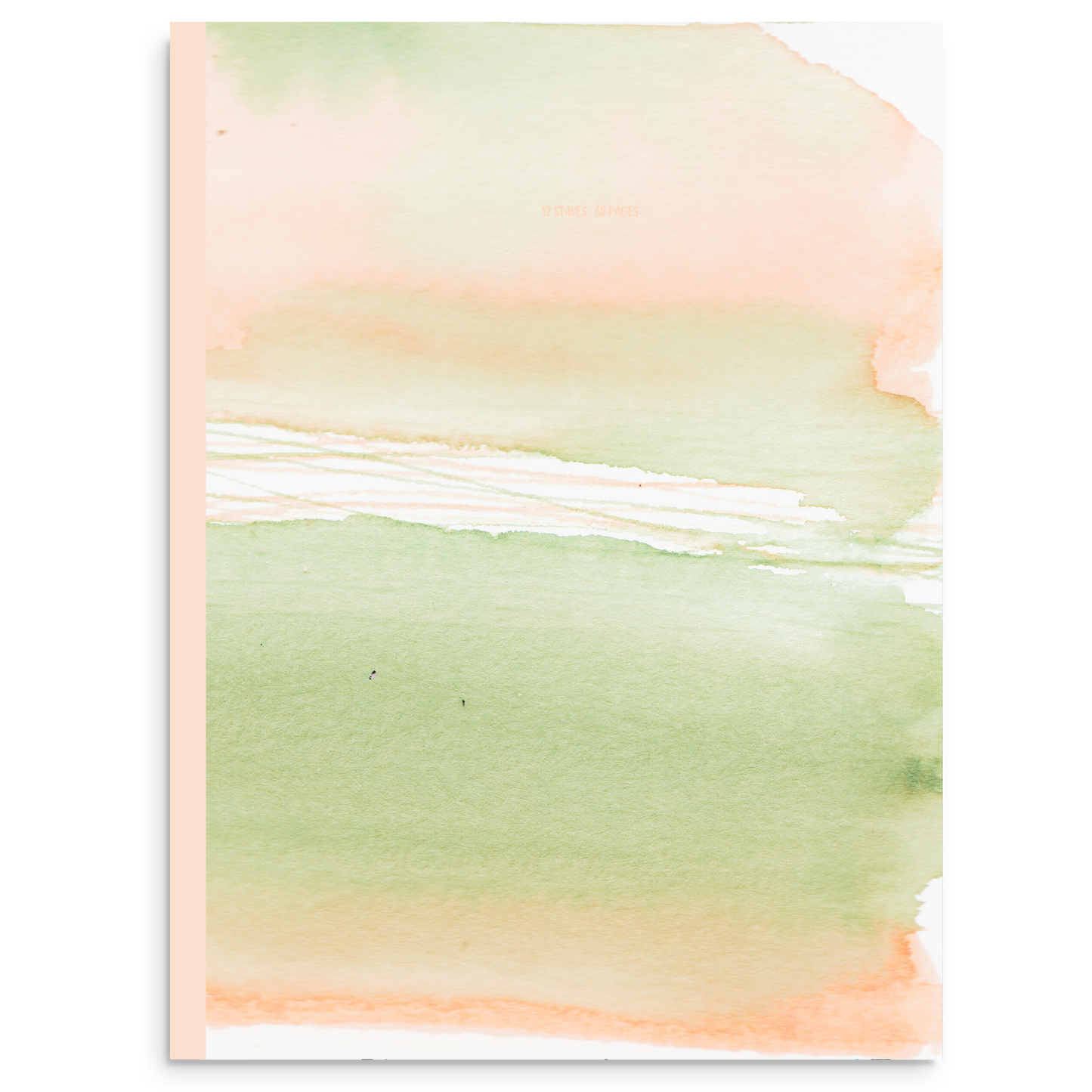 Watercolor Lines 3 - Blank Sheet Music Notebook